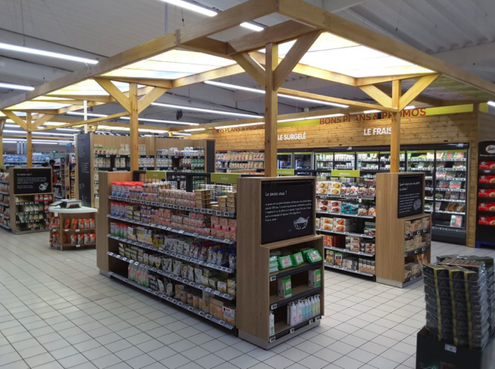 meble do sklepów spożywczych, wyposażenie sklepów, meble sklepowe, regały do supermarketów,